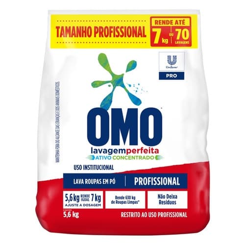 Sabão Em Pó Profissional Lavagem Perfeita 5.6kg Omo