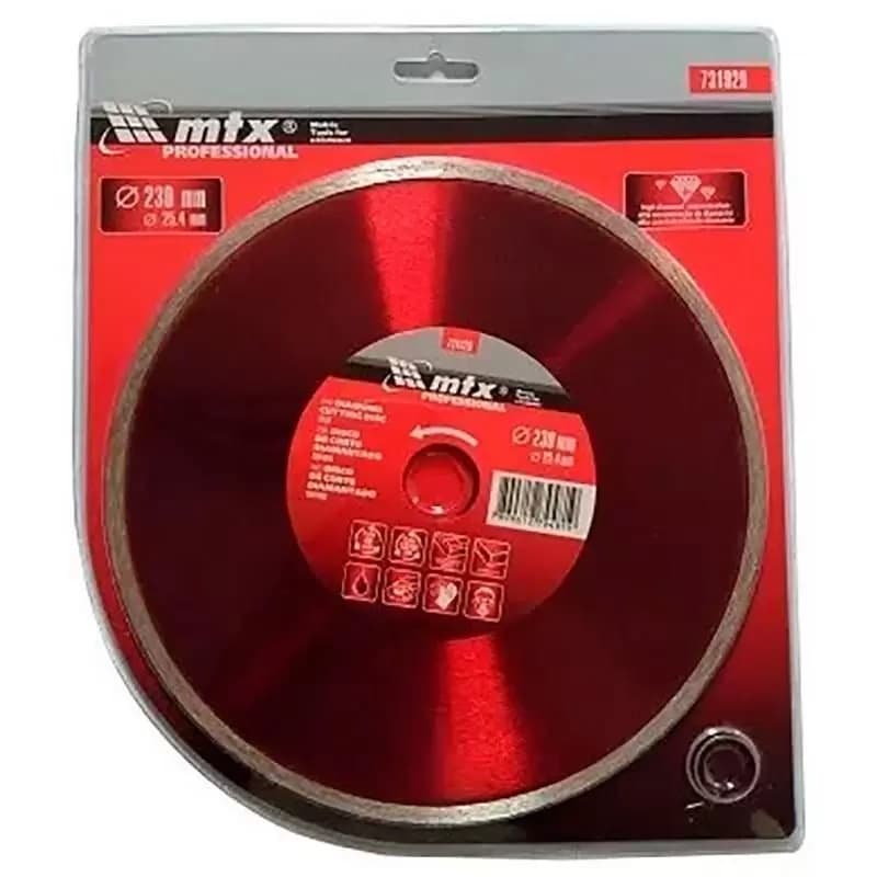 Disco de Corte Diamantado 9 POL 230 x 25,4 MM Corte Molhado Contínuo 731929 MTX