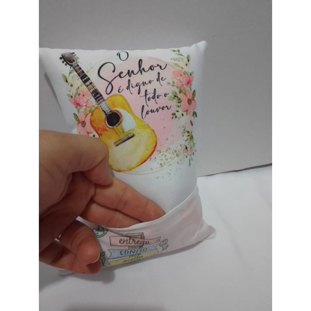Almofadinhas decorativas com bolso Cristãs