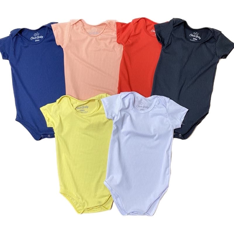 Kit 3 a 6 Body bebe modelo Carter's  - Cissa Baby - qualidade conforto bodies canelados preço para bebes de 0 a 24 meses que procuram se vestir elegantemente- monte seu kit 3 bodys kit 5 bodys ou kit 4 bodys, voce pode escolher as cores que preferir!