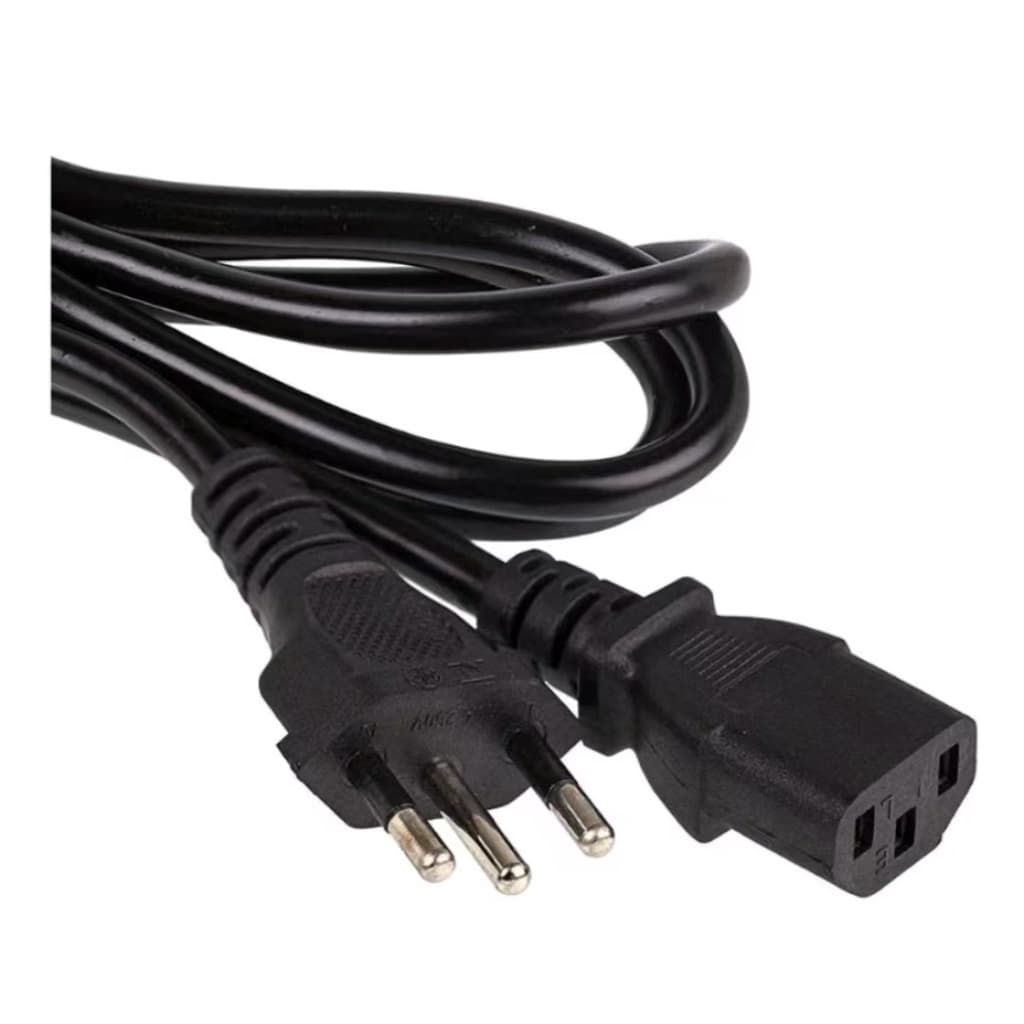 CABO DE FORÇA ENERGIA  ATX TRIPOLAR NOVO PADRÃO MONITOR  PC