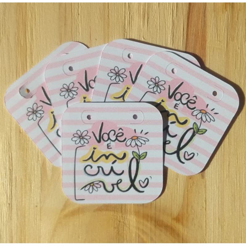 48 Tags para Brinco 4cm