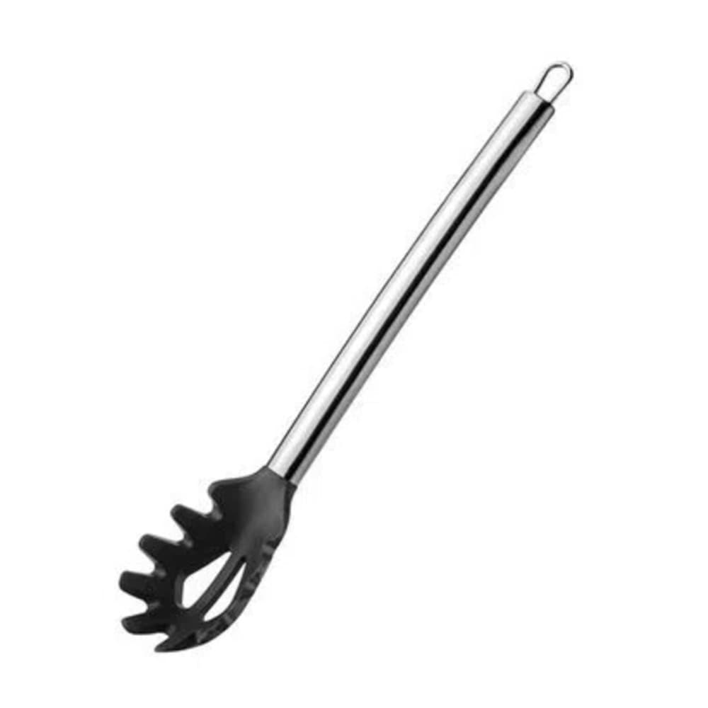 Pegador De Massa De Silicone Cabo Inox Preto - UD067