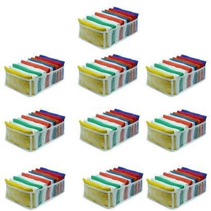 kit com 10 colmeia Organizadora Bermudas de Tactel, camisetas, mantas, cueiros-Organizalux