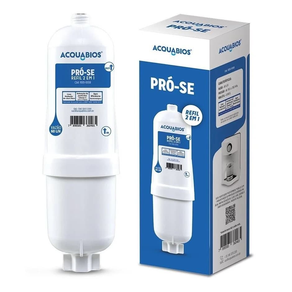 Refil Filtro para Purificador Compatível com Soft Everest Acquabios Pro-SE 1005-0008