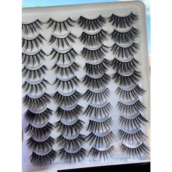 Cílios  postiços 20 pares yp401 volumoso natural maquiagem