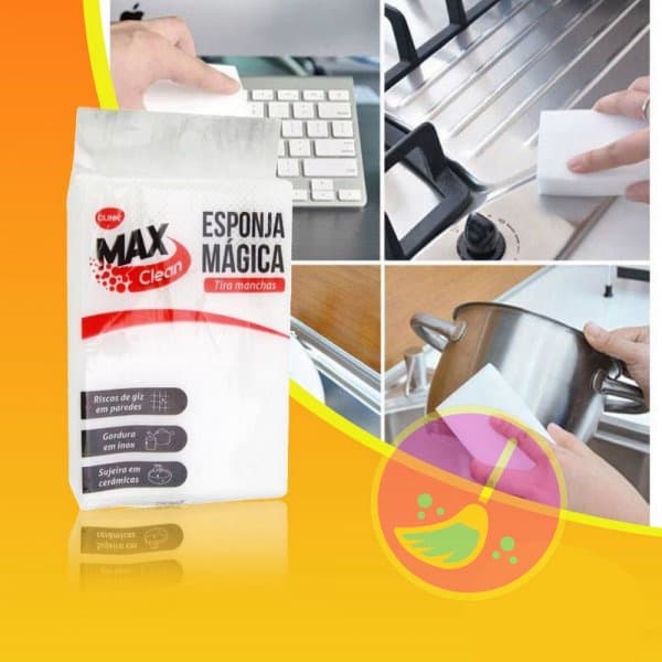 Esponja Mágica Melamina Tira Manchas Alta Qualidade Promoção