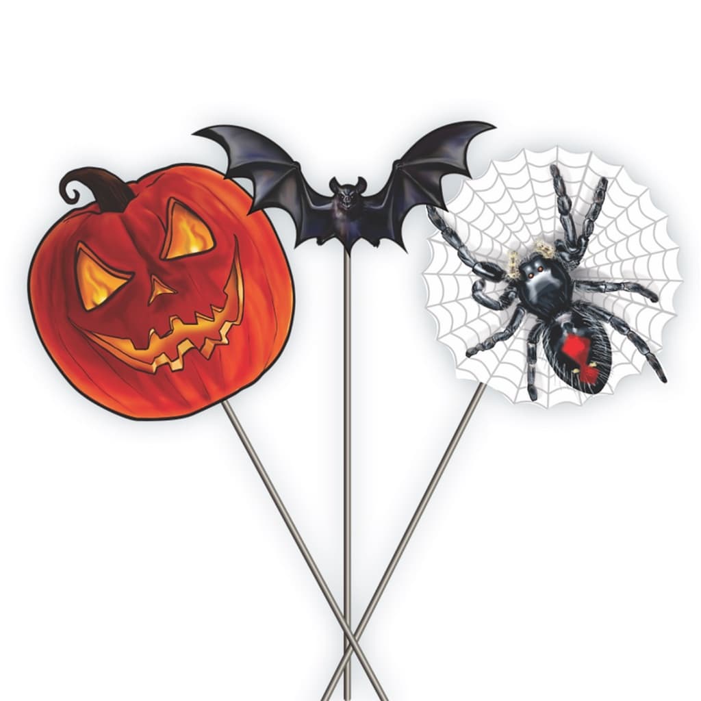 Kit 10 un palitos halloween sortidos decoração festa dia das bruxas divertidos terror medo