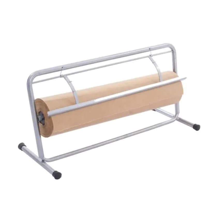 Suporte Papel 60cm + 1 Bobina Papel Kraft 60cm Loja Comercio