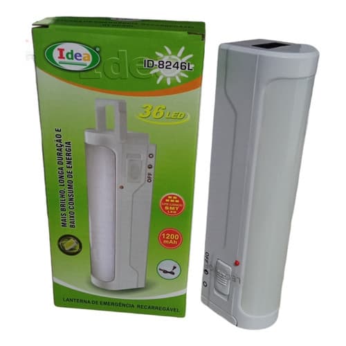Lanterna De Emergência Recarregável 36led 1200mah Idea