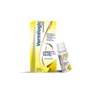 SETA Vermilogic 10 ml - Aves ornamentais.