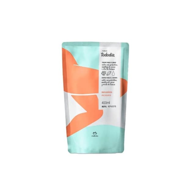 Refil Creme Hidratante Macadâmia Natura Todo Dia 400ml