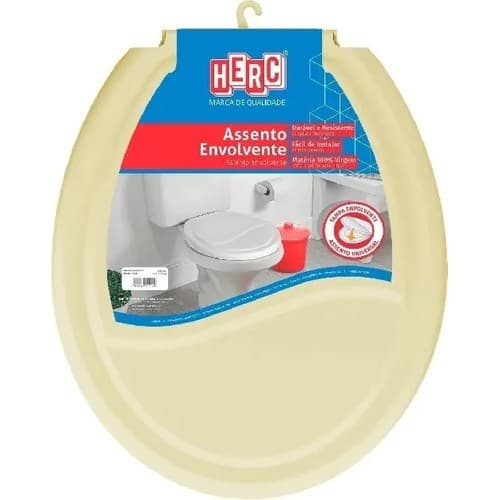 Tampa De Vaso Sanitário Universal Bege Tampa Envolvente
