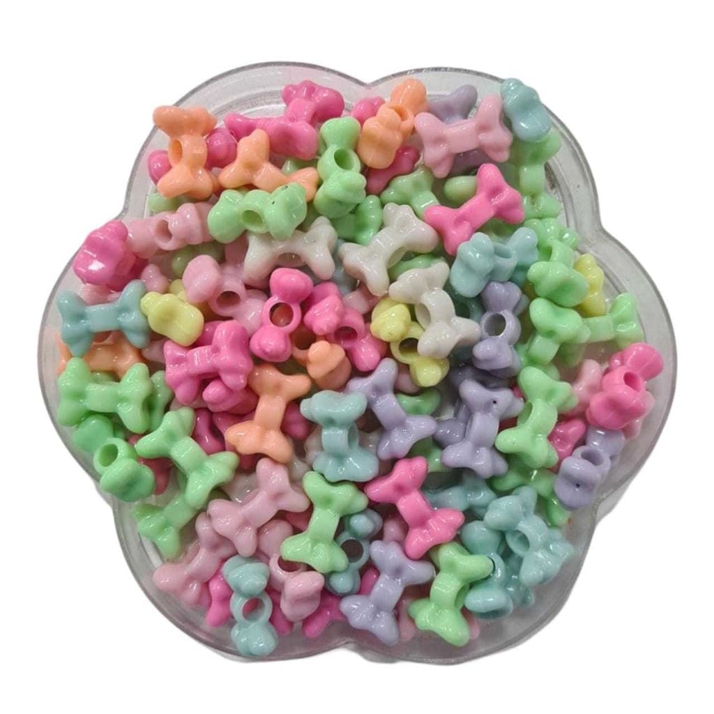 Miçanga - Laço Multicolorido - 15x11mm - 50Gr