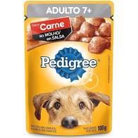 Ração Úmida Pedigree Sachê Carne ao Molho para Cães Adultos Sênior 7+ Anos 100 g cachorro