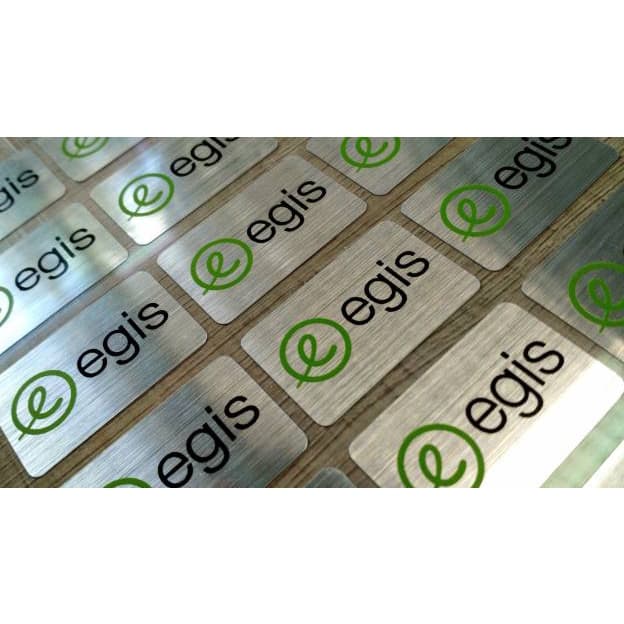 1000 Etiquetas Adesivas Aço Escovado Personalizado Para Notebook e Cpu