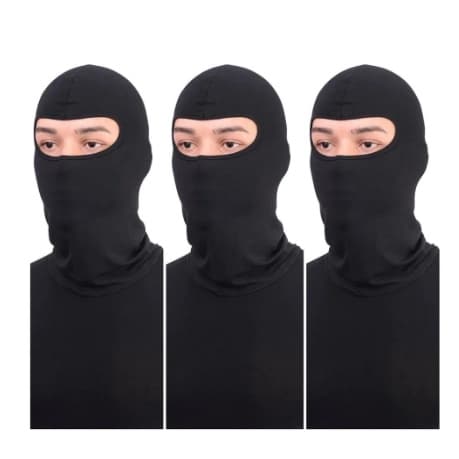 Balaclava (Kit com 3 Unidades)Touca Ninja Capuz para Motoqueiro