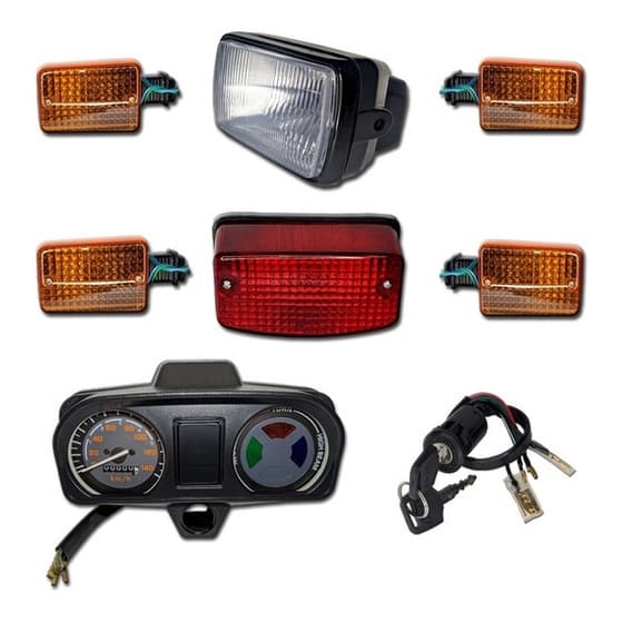Kit Painel + Farol + Lanterna + Chave De Ignição + Pisca Honda Cg Titan 125 1999 Modelo Riginal (sem Lampada)