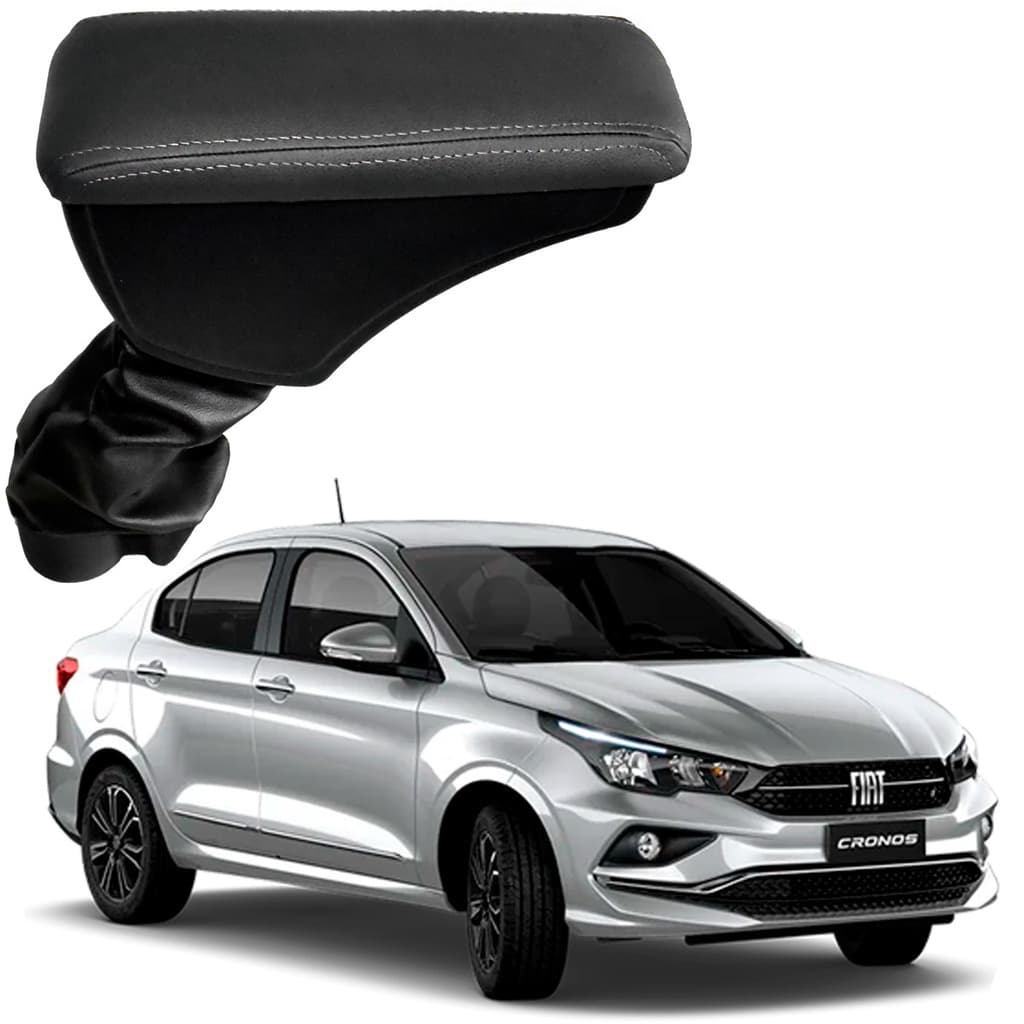Suporte Encosto De Braço Automotivo Veicular Artefactum Para Fiat Cronos 2018 a 2022