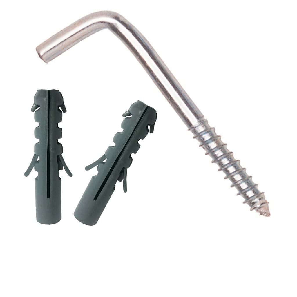 Kit Parafuso L Escapula 6mm ou 8mm Zincado com Bucha
