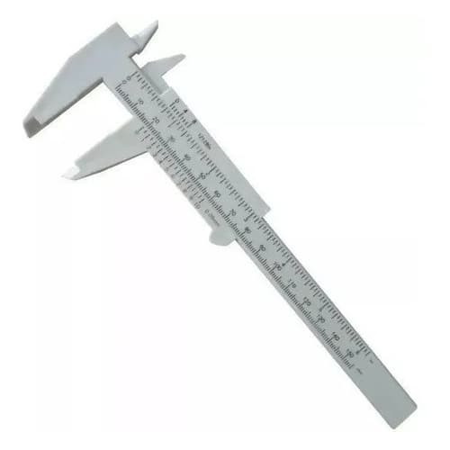 Paquímetro Plástico Universal Manual 150mm - Santa Clara CORES ALEATÓRIAS