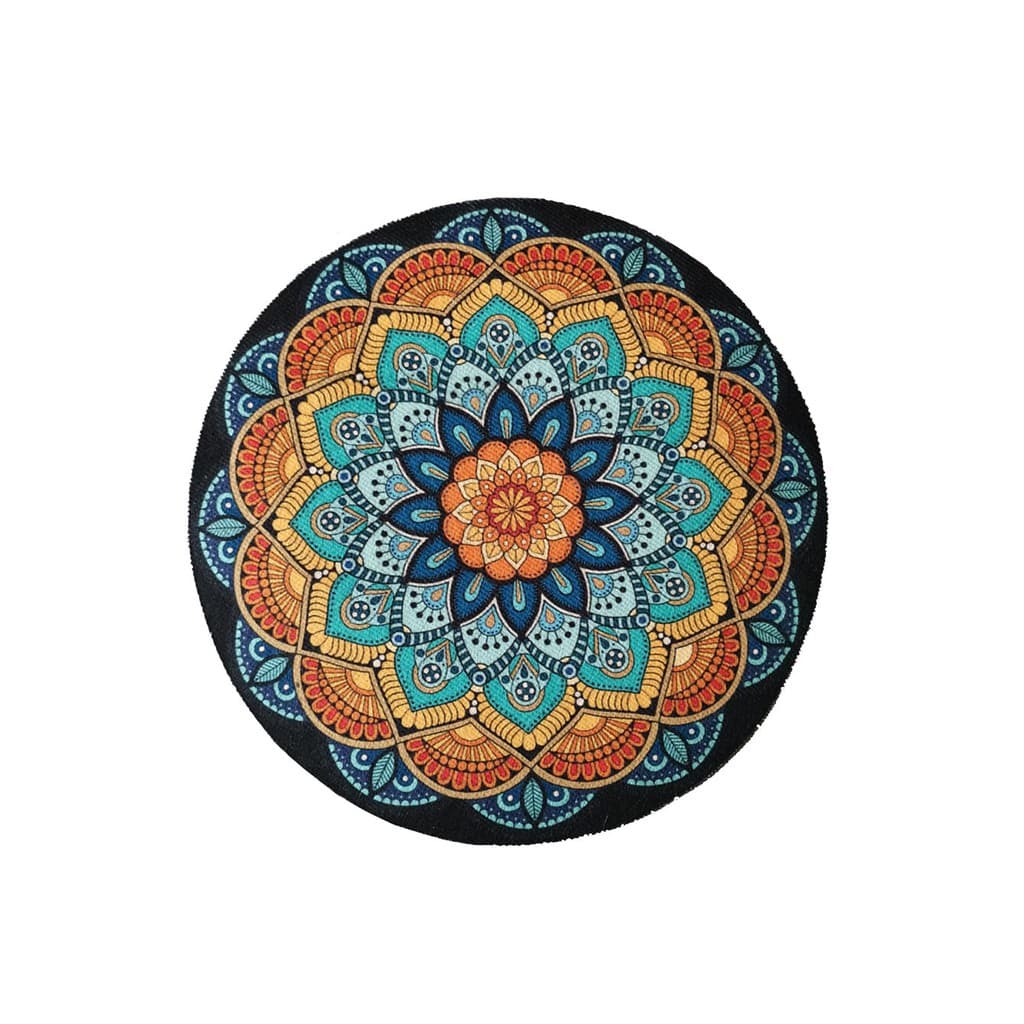 Mandala Mini Tibetana  Decorativa Aveludada Redonda Ø23cm Gili