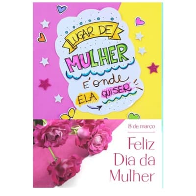 Almofada personalizada Dia da Mulher