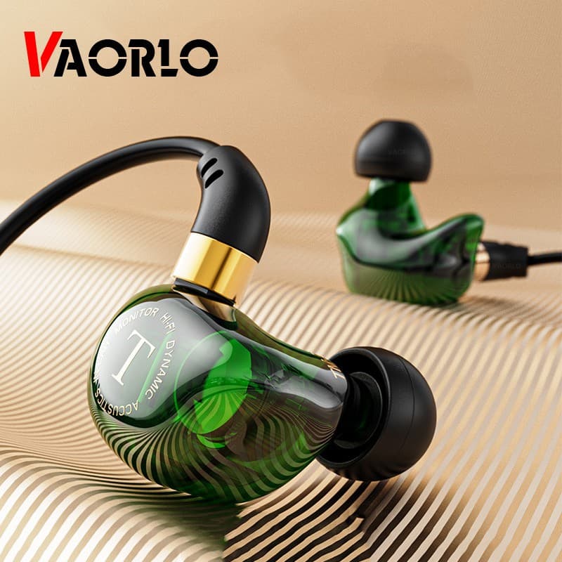 Vaorlo Super Bass Wired Earphone Waterproof Sport Earphones With Microphone