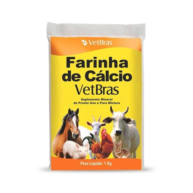 Farinha De Calcio Vetbras 1kg