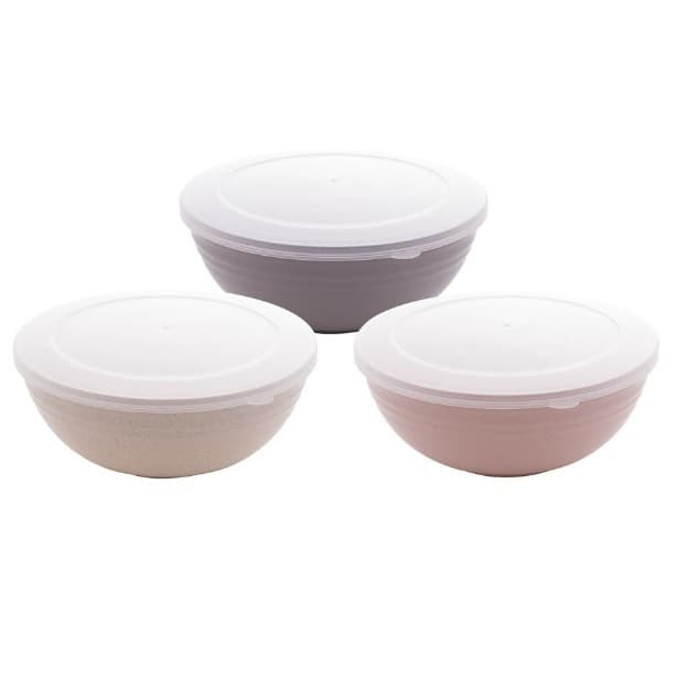 Conjunto 3 Bowls de Bambu e PP Lines Sortido