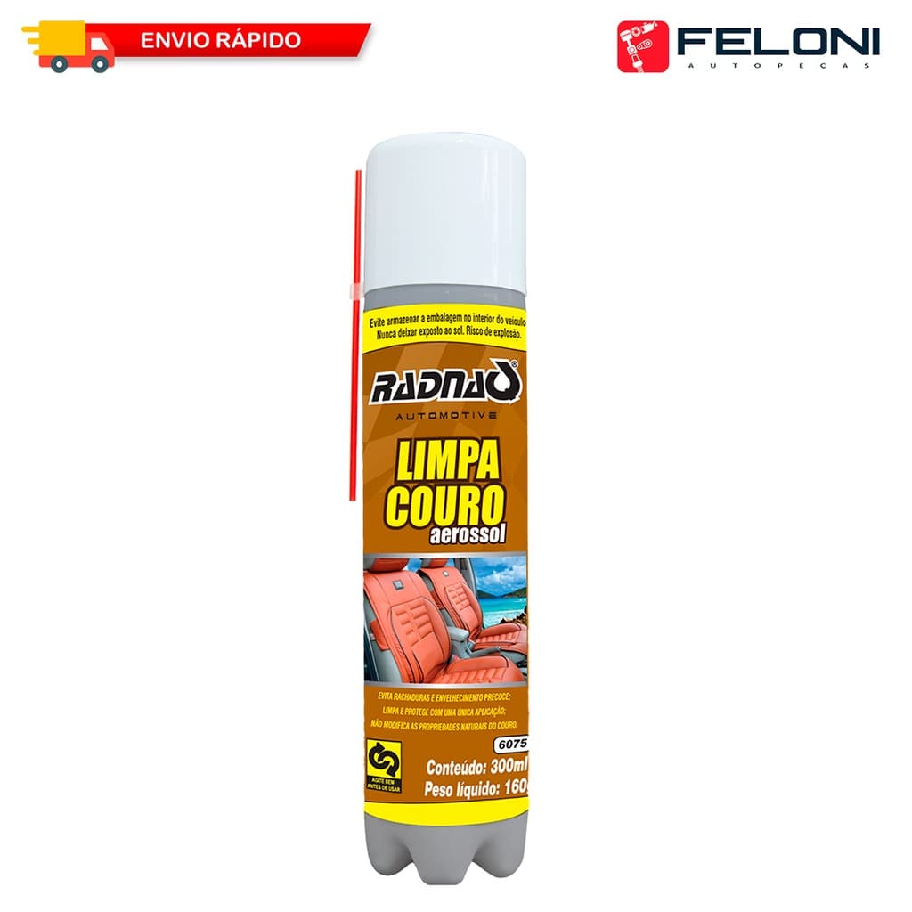 Limpa Renova Hidrata Couro De Sofá Spray Radnaq