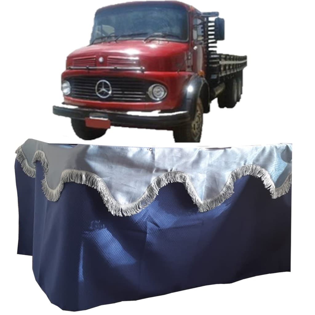 Cortina de Cetim Traseira Caminhão Mercedes Benz 1113