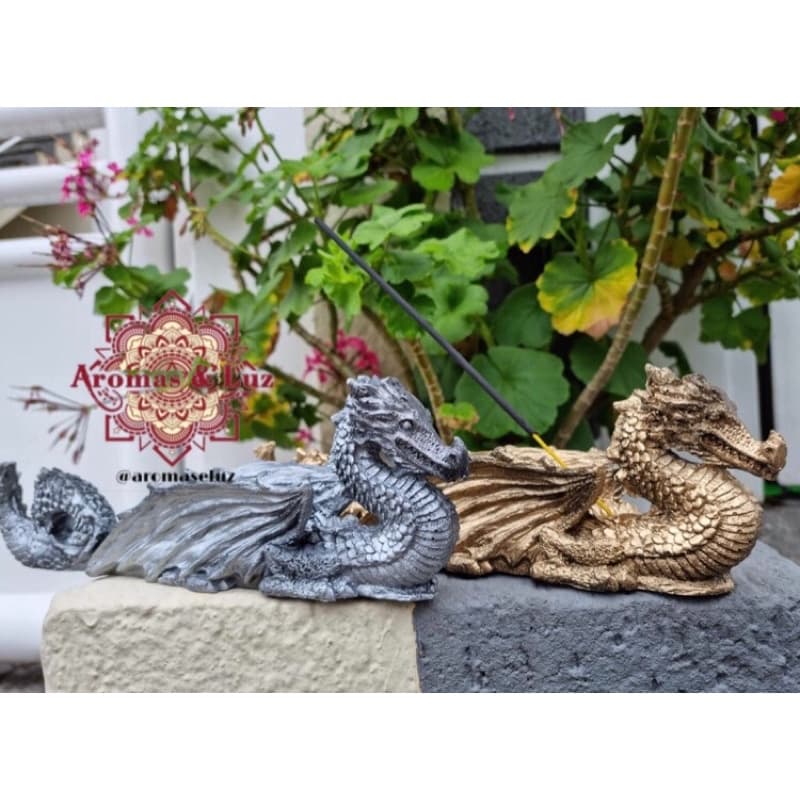 Incensário Dragão Estátua Item para Decoração