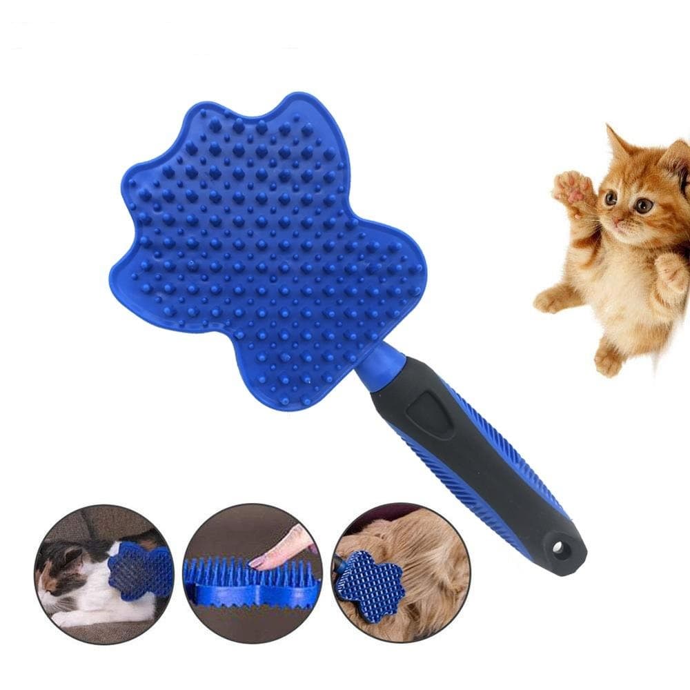 Escova Tira e Recolhe Pelo  Silicone Cachorro E Gato