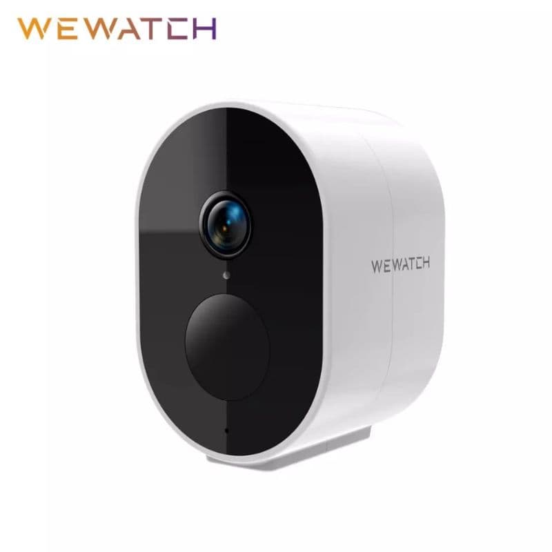 Wewatch ipf1 câmera ip sem fio de segurança 1080p hd com bateria embutida detecção alarme visão noturna ip66 vigilância à prova dágua