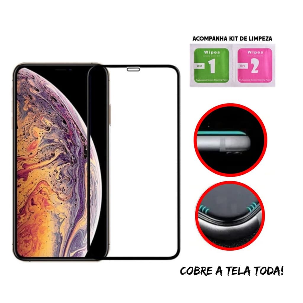 Película 3D de Vidro Temperado Para IPhone 11 Pro Max