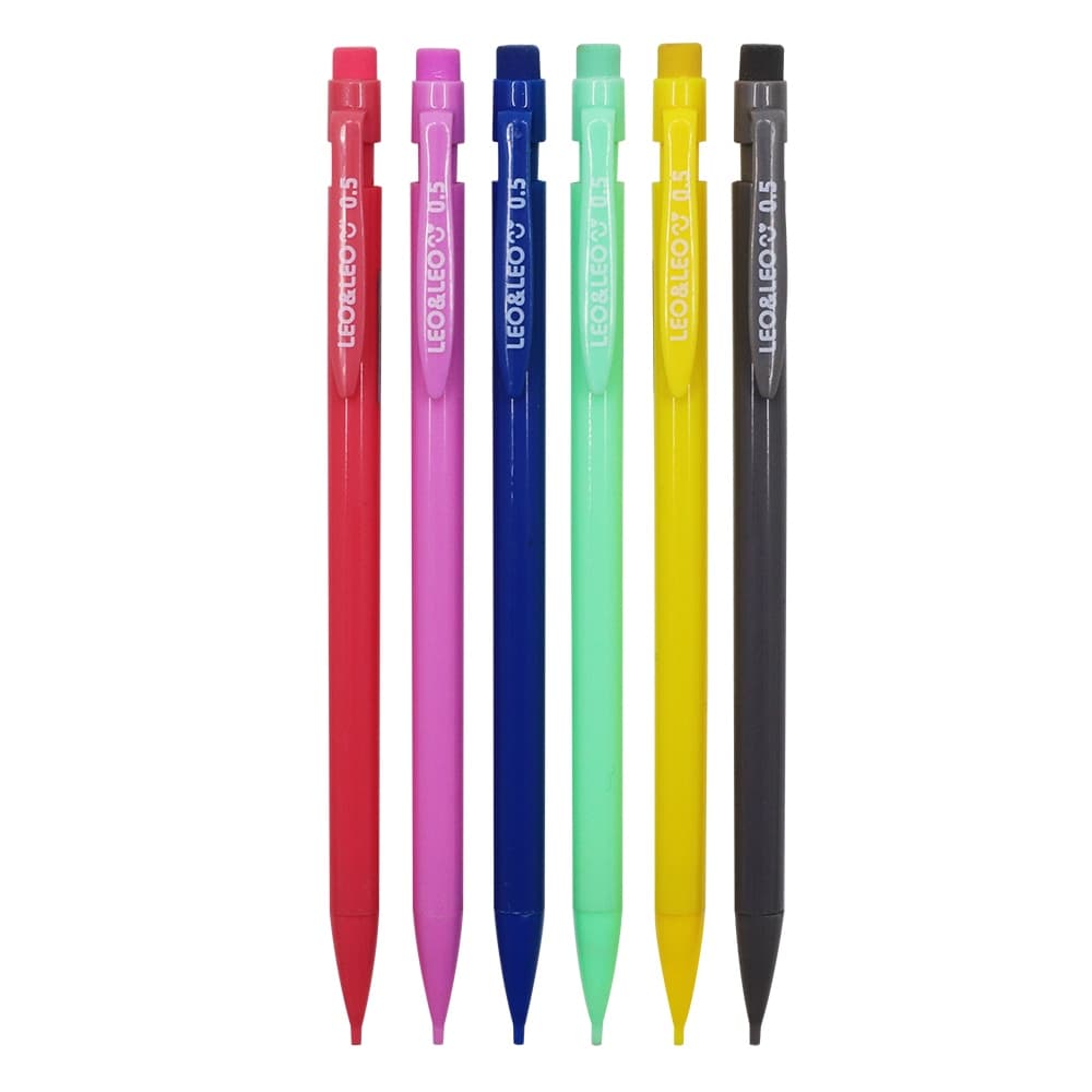 Lapiseira Pop 0.5mm Com Borracha Na Ponta Leo E Leo un
