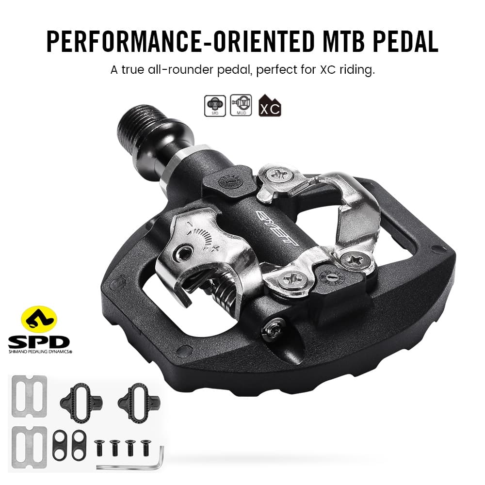 Pedais De Medidor De Energia De Bicicleta MTB SPD SL Clipe De Plataforma Automáticos De Mountain Bike Corpo Em Liga De A