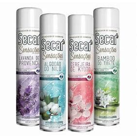 kit com 02 Odorizador/ Aromatizador de ambiente Secar Sensações 360ml.