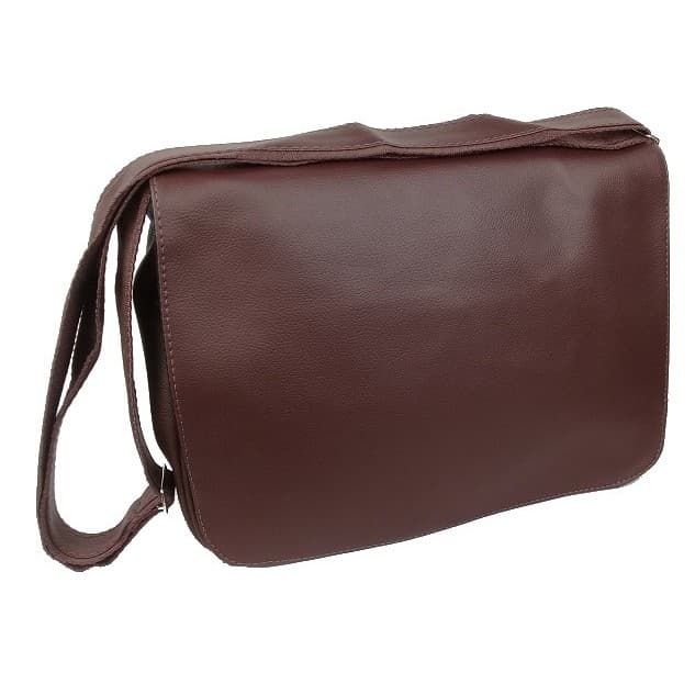 Bolsa Carteiro Pasta Tiracolo Masculino Couro Sintético Marrom