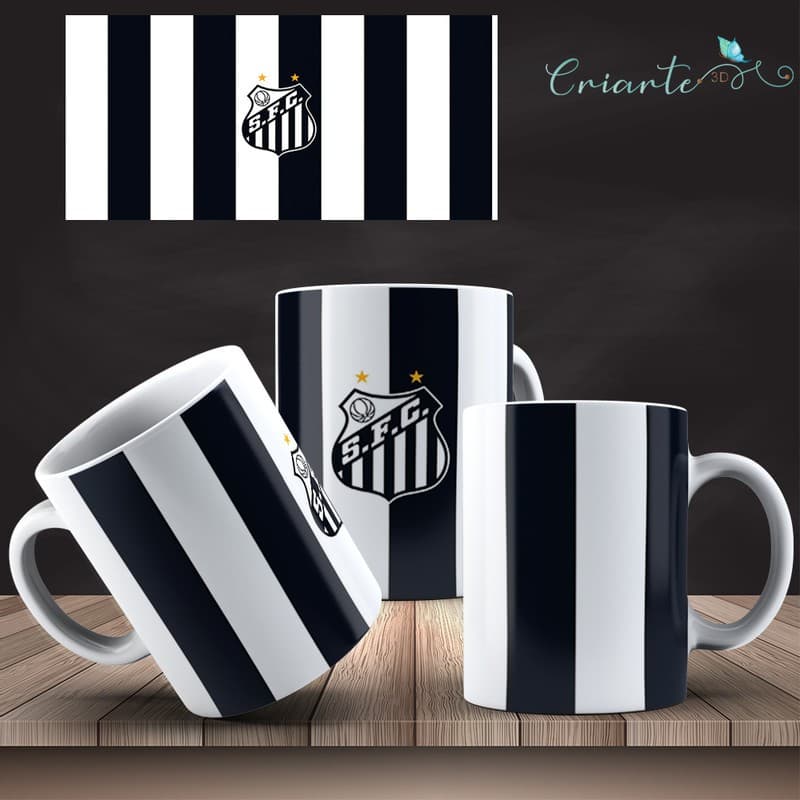 Caneca Porcelana Coleção Santos #06