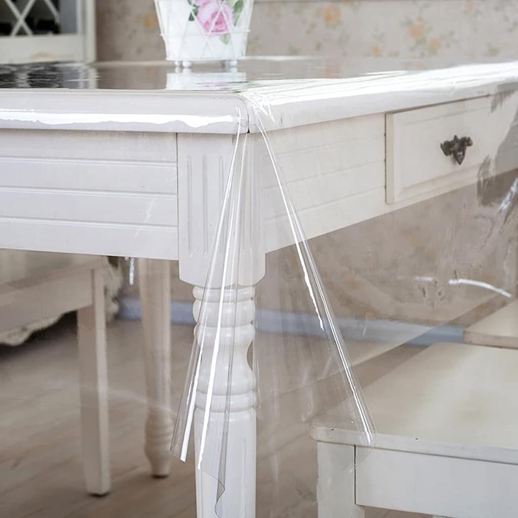 Toalha mesa Plástico Pvc Transparente Cristal
