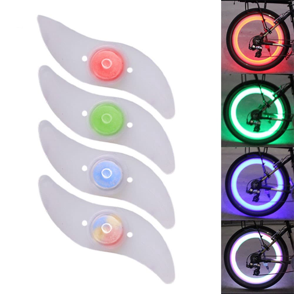 Waterproof Bicycle Spoke Light Bike Wheel Tire LED Safety Bright Wheel Light Bicycle Warning Light With Battery