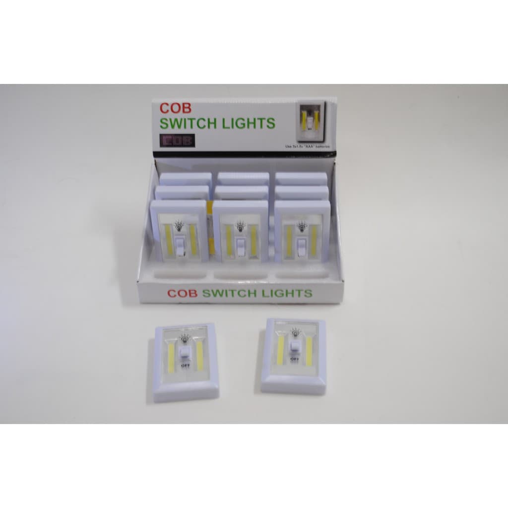 LUMINÁRIA Adesiva de Emergência COM INTERRUPTOR com LED COB para Corredor/Armário/Closet/Parede