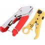 KIT  alicate DECAPADOR universal e alicate compressão RG6