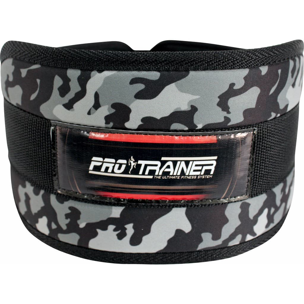 Cinturão Camuflado Cinza Academia Agachamento Lombar