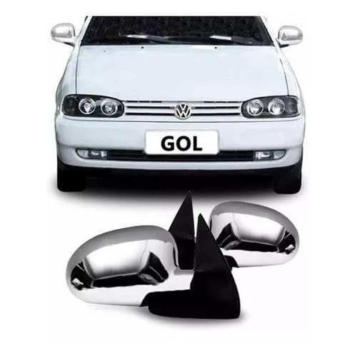 Capa Retrovisor Cromado Vw Gol G2 / Parati G2/ Saveiro 95/99