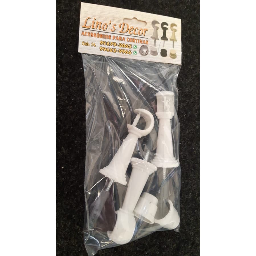Suporte de Varão  19mm fino com 3 und, obs só os suportes