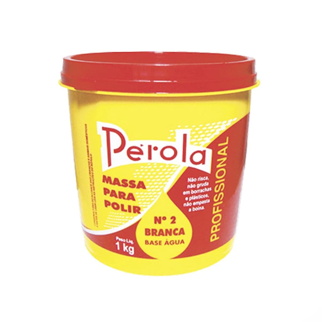 Massa De Polir Pérola Base Água N° 2 1KG Envio Imediato