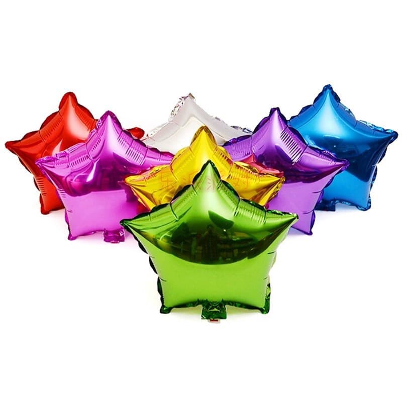 Balão Metalizado Formato ESTRELA 45cm 18 Polegadas